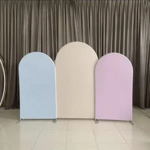 Pastel Backdrop Set – Blauw, Beige & Roze Panelen Refia Suriname